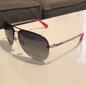 Marc Jacobs Gray/Black Aviators